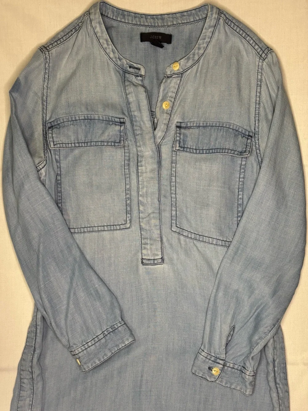 J. Crew Light Blue Denim Tunic Dress